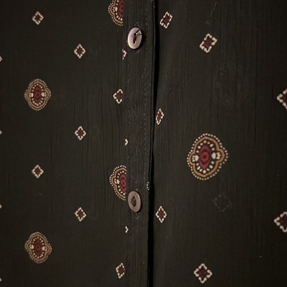 BDG Sheer Printed Button-down Tunic - Picture 3 of 5